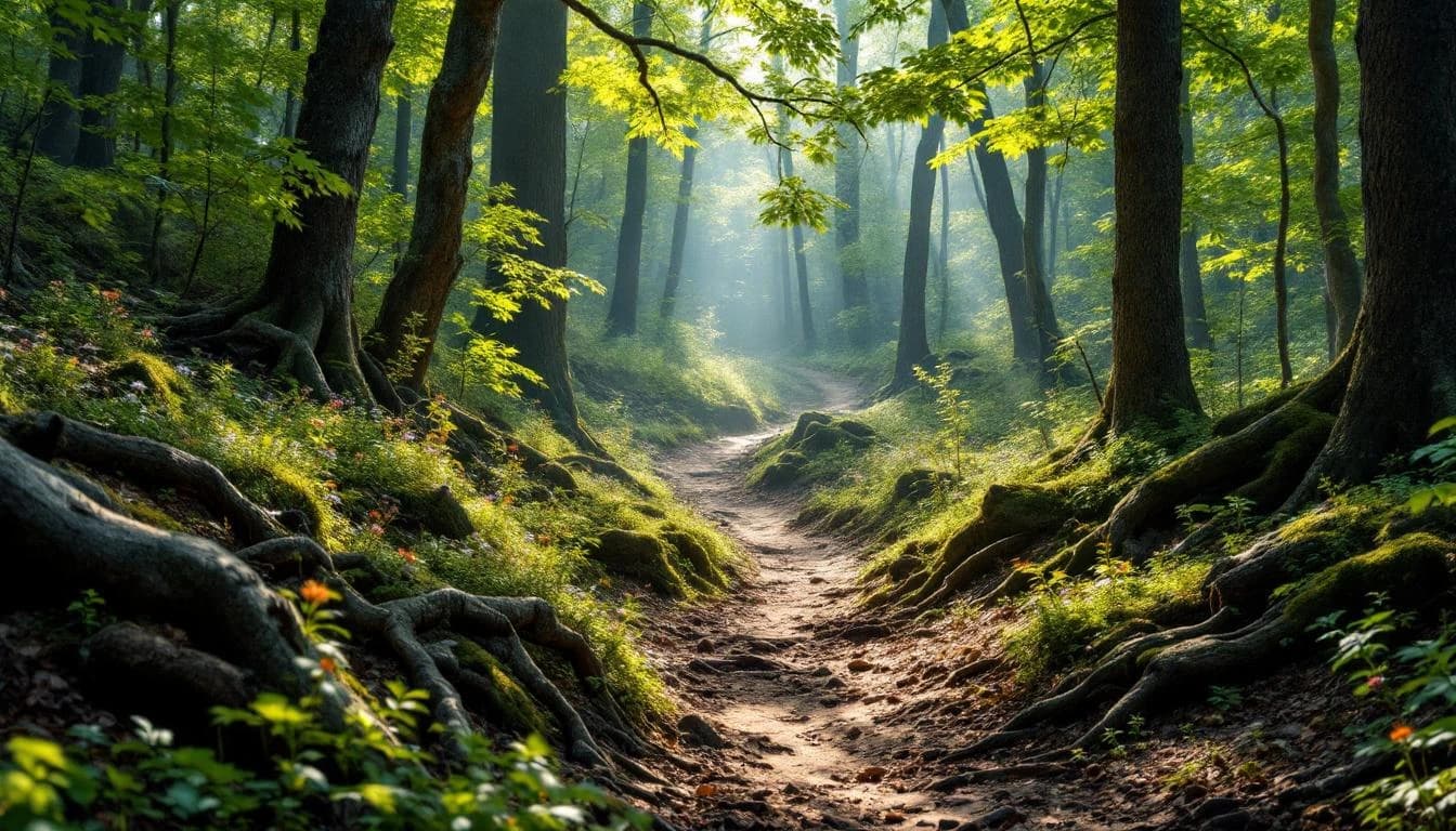 Trail landscape for Yeti Trail Half